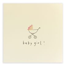 Baby Girl Pram Card