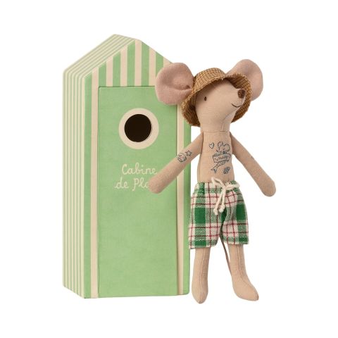 Maileg Beach Mice - Dad in Cabin de Plage