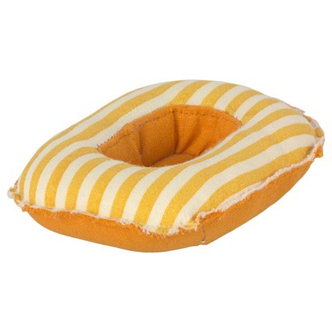 Maileg Rubber Boat - Yellow Stripe