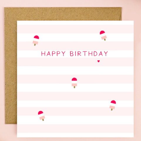 Happy Birthday Lollies Card