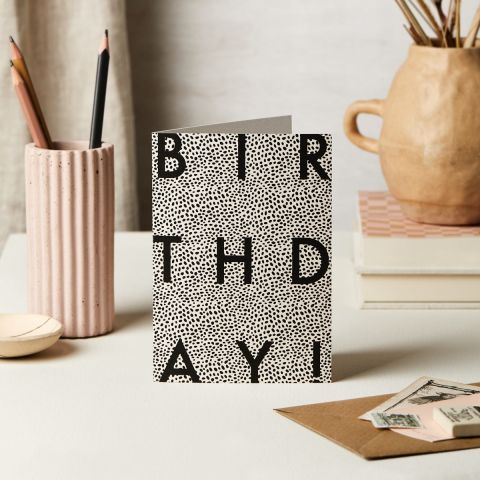 Animal Polka Birthday Card