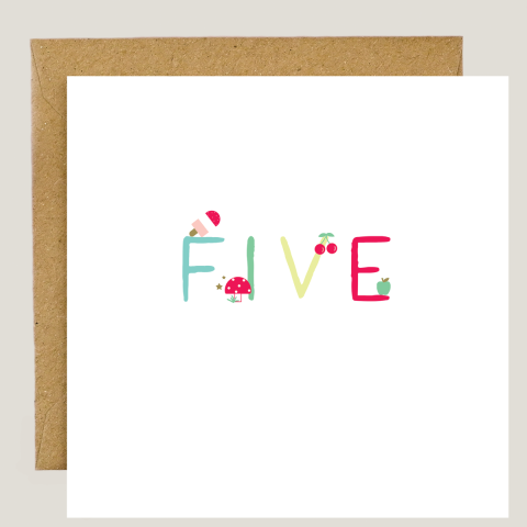 "Five" Card