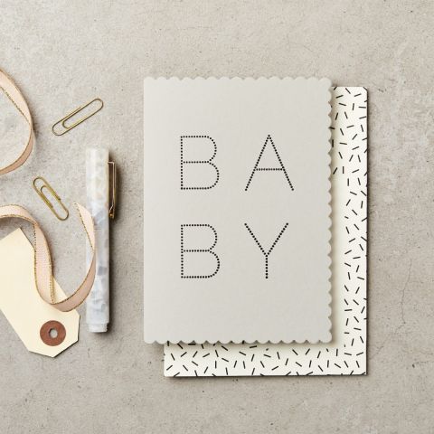 Luxe New Baby Card