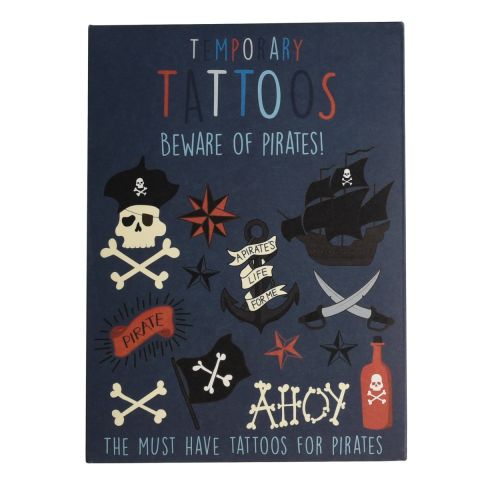 Beware Of The Pirates Temporary Tattoos