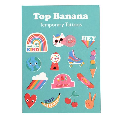 Top Banana Temporary Tattoos