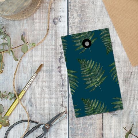 Woodland Fern Noir Gift Tag