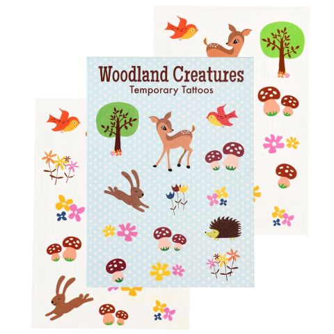 Woodland Creatures - Temporary Tattoos