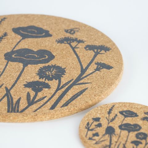 Cork Placemat - Wildflowers