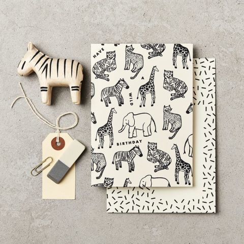 Multi Animal Birthday Card