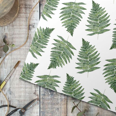 Luxury Woodland Fern Pure Gift Wrap