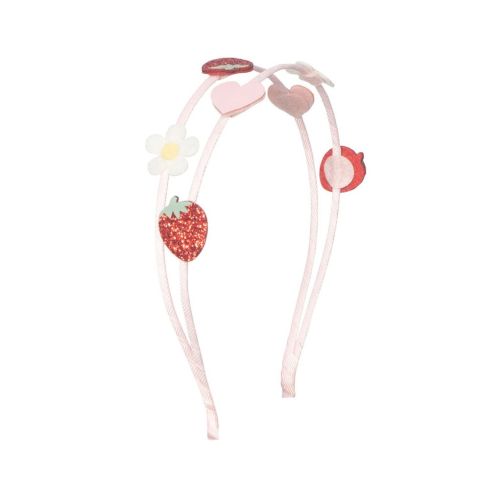 Strawberry Fair Double Bow Headband