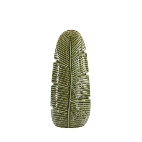 Lou Green Leaf Vase - Small