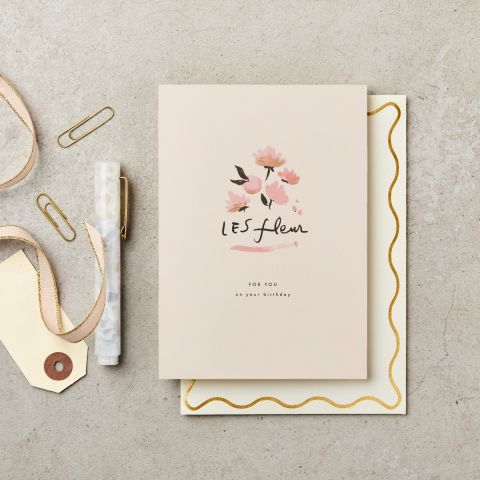 Les Fleur Birthday Card