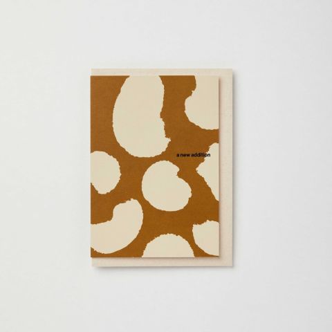 Abstract Animal Print New Baby Card