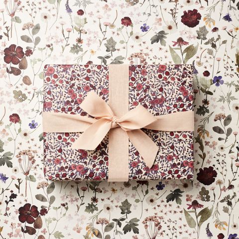 Floral and Wild Rose Wrapping Paper