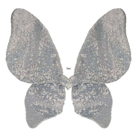 Sparkle Sequin Wings - Silver