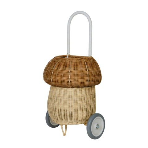 Rattan Mushroom Luggy - Natural